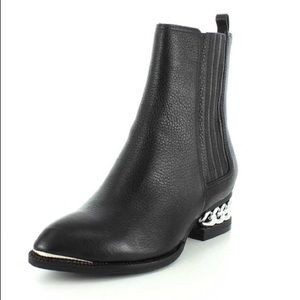 Jeffrey Campbell Howell Black Leather Boots 9